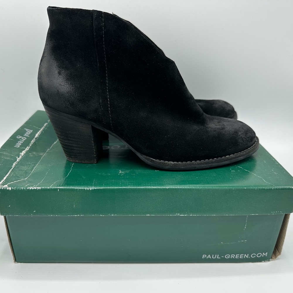 Paul Green Delgado Bootie Black Sz 7.5
